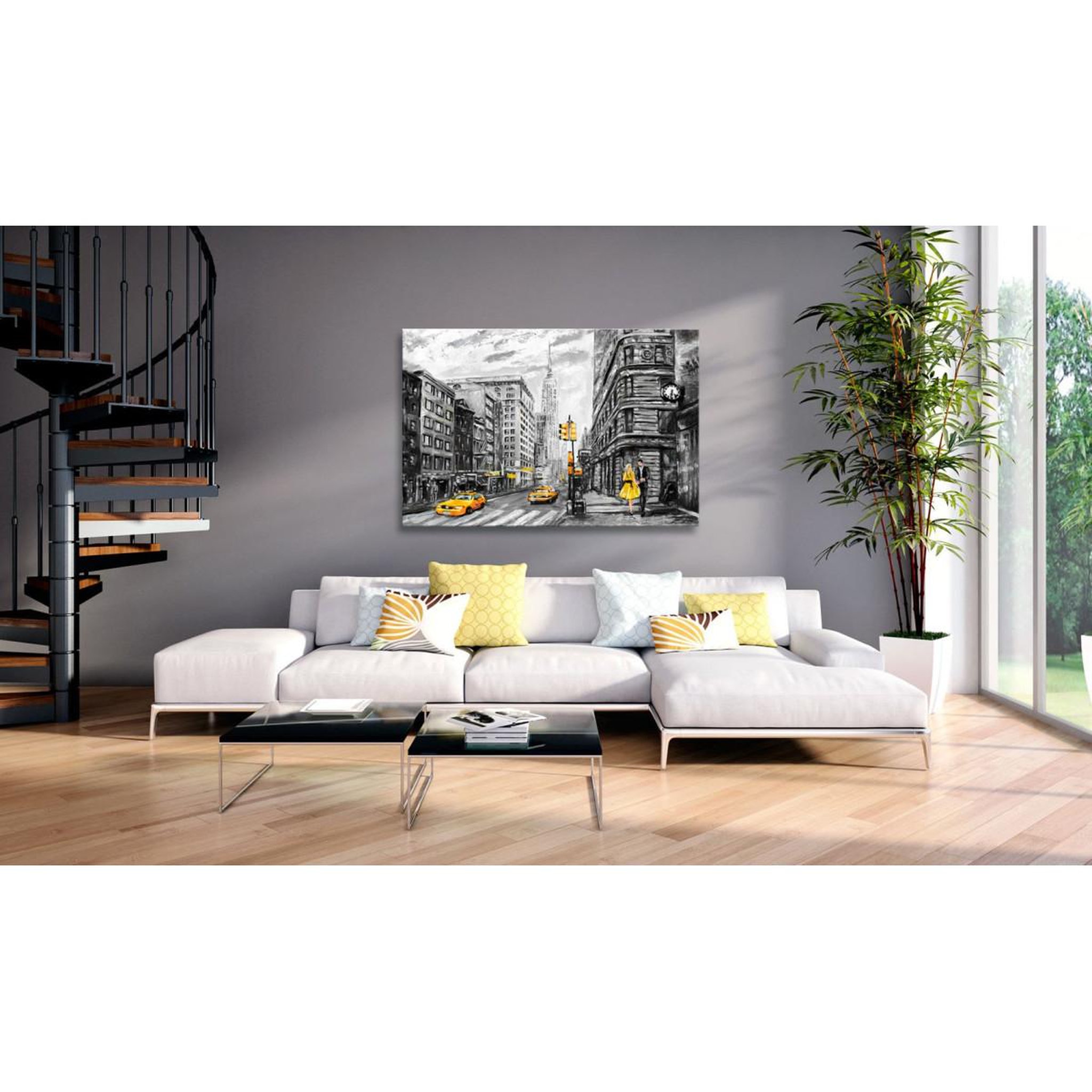 Voir la diapositive 2 : Paris Prix Tableau Imprimé  Walk in New York