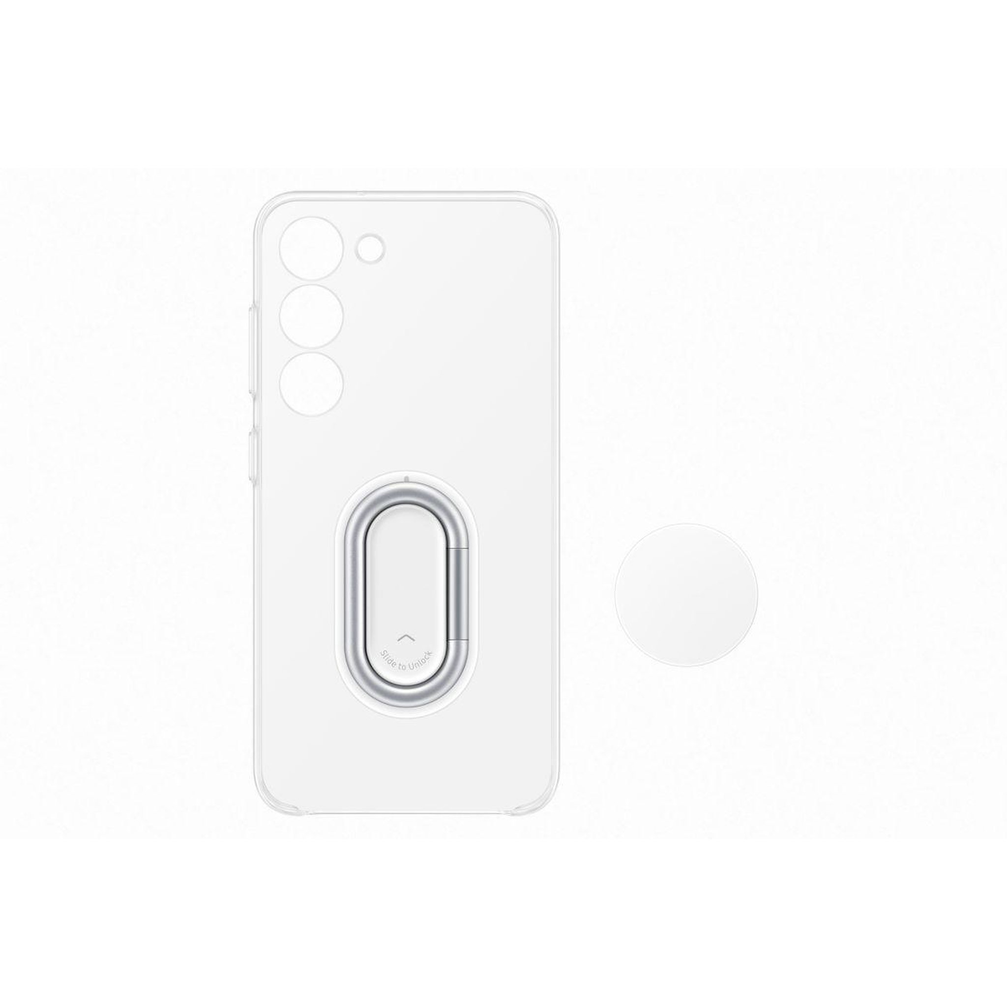 Samsung Coque s23 transparente support amovible