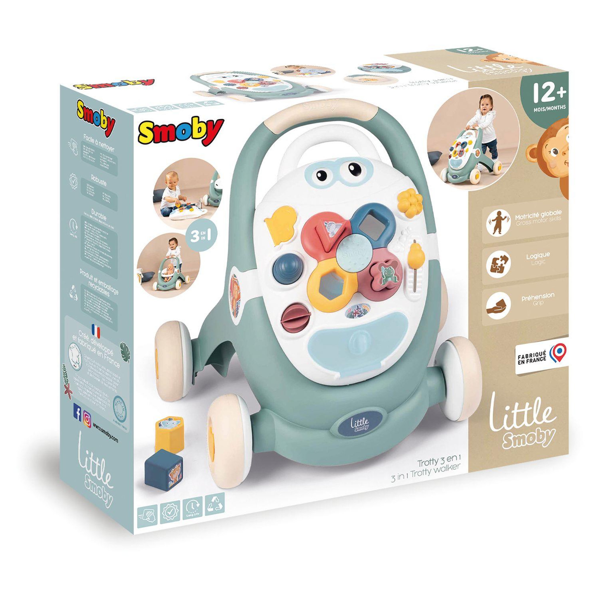 SMOBY Trotty 3 en 1 Little Smoby