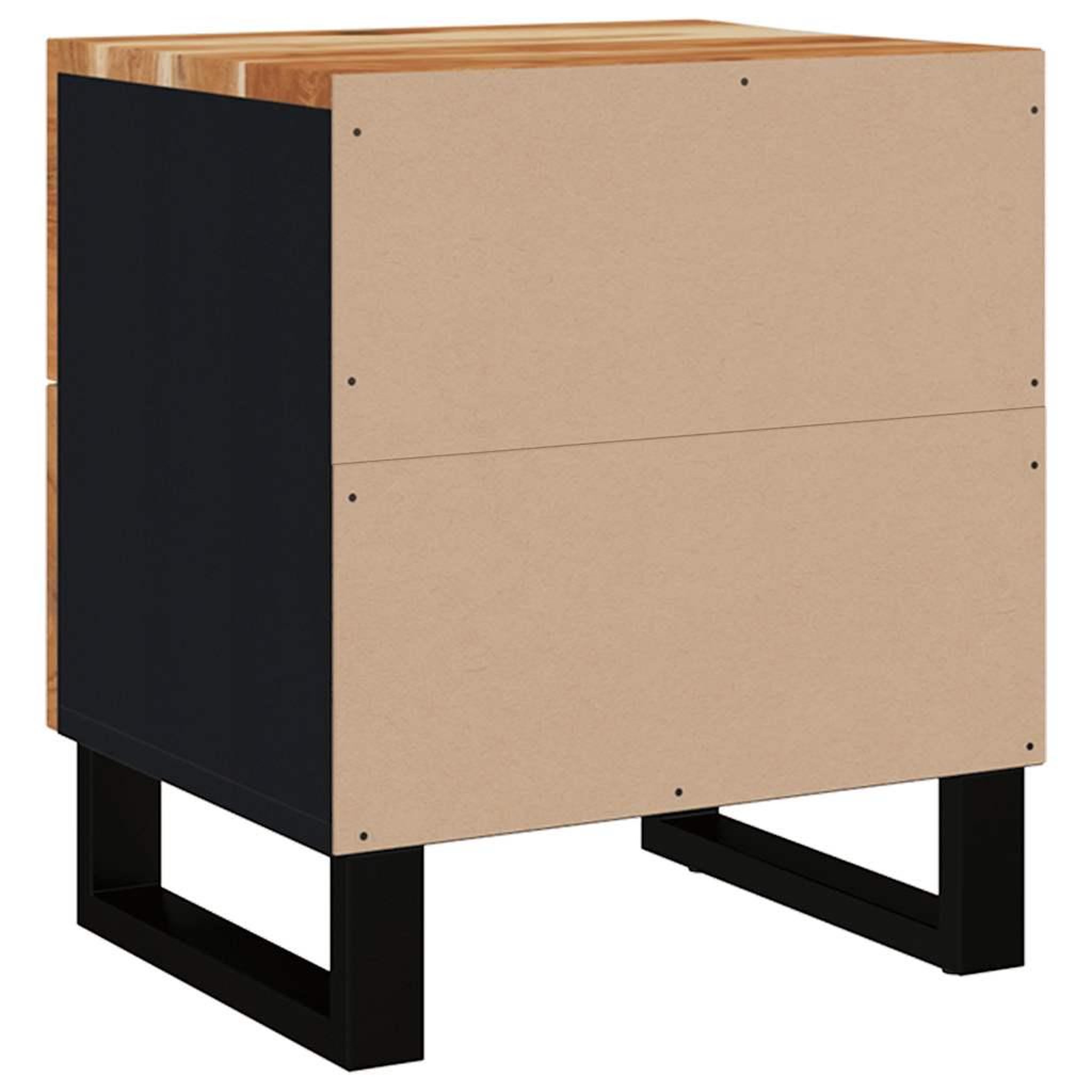Voir la diapositive 4 : VIDAXL Tables de chevet 2 pcs 40x33x46 cm bois d'acacia massif