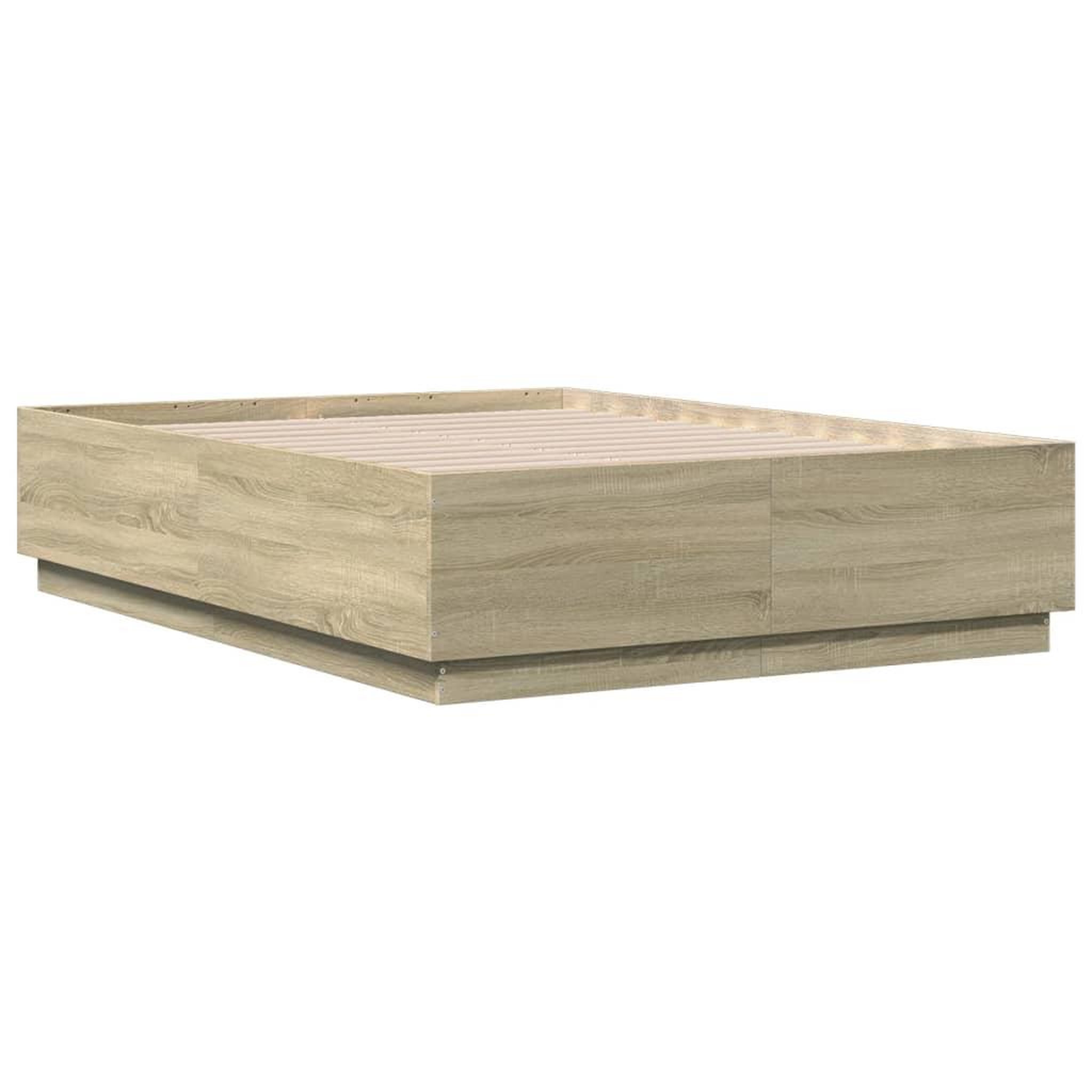 Voir la diapositive 3 : VIDAXL Cadre de lit sans matelas chene sonoma 120x190 cm