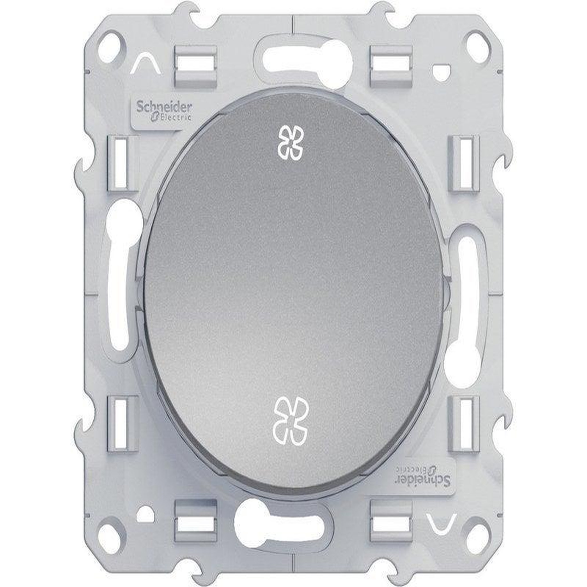 Schneider Electric Commande vmc Odace, gris aluminium