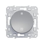 Schneider Electric Commande vmc Odace, gris aluminium