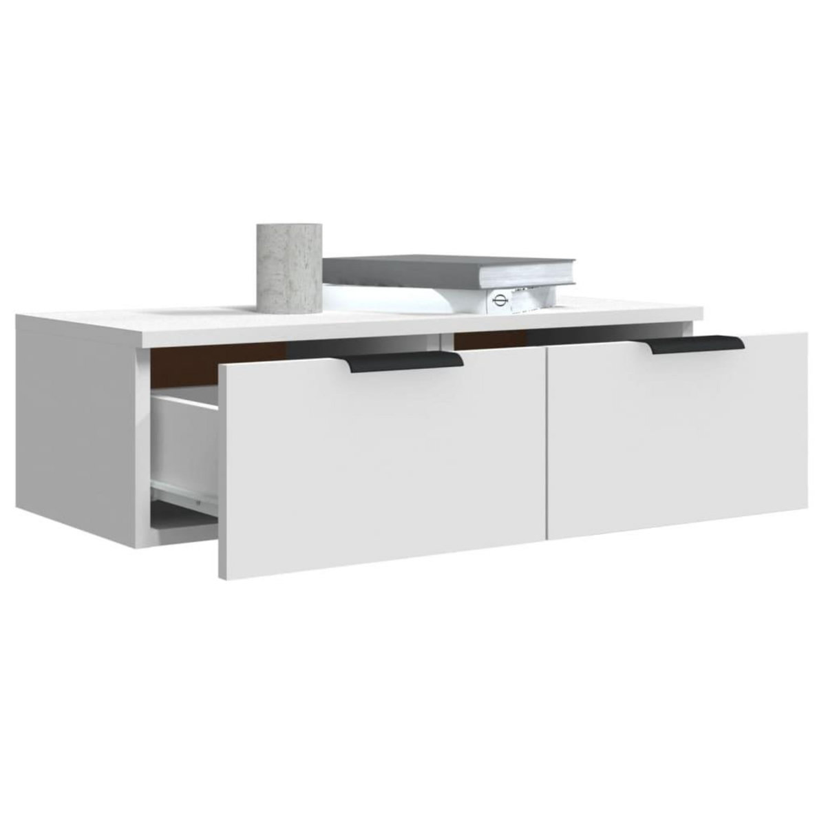 VIDAXL Armoire murale blanc 68x30x20 cm bois d'ingenierie