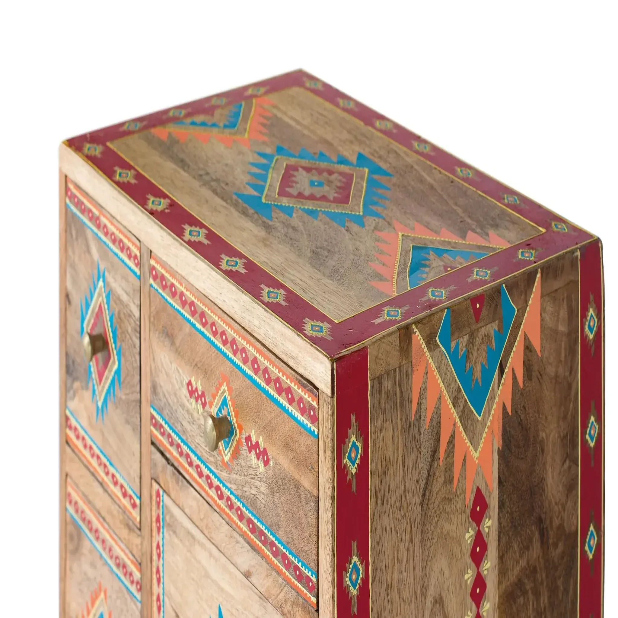 Voir la diapositive 2 : GINER Y COLOMER SL Meuble d'appoint en bois de manguier 42 cm style ethnique contemporain
