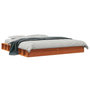 Voir la diapositive 2 : VIDAXL Cadre de lit sans matelas cire marron 200x200cm bois pin massif