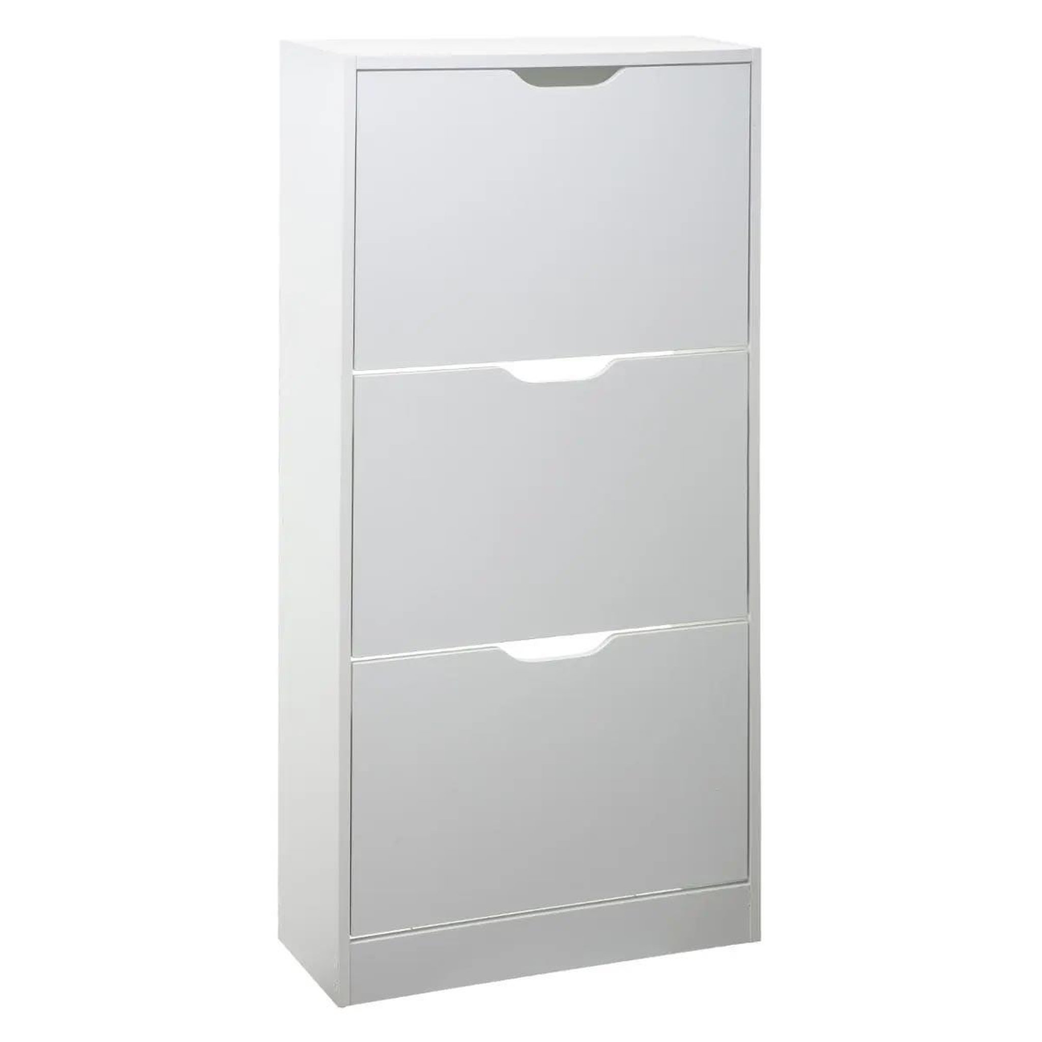 Paris Prix Meuble à Chaussures 3 Compartiments  Mylan  115cm Blanc