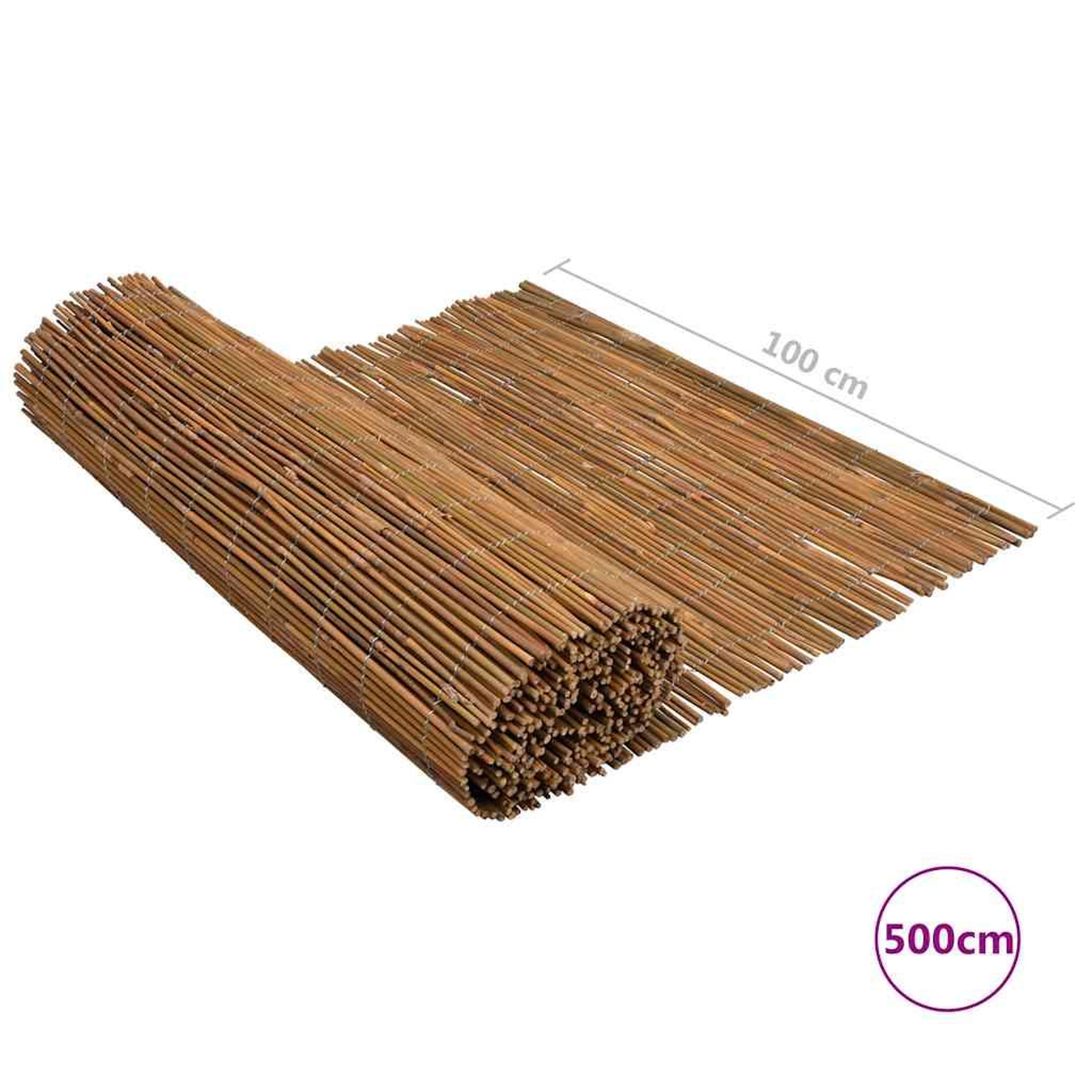 Voir la diapositive 6 : VIDAXL Cloture en bambou 500x100 cm