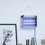 Voir la diapositive 2 : OUTSUNNY Lampe UV anti-insectes anti moustique tue mouche électrique destructeur d'insectes 20 W noir gris