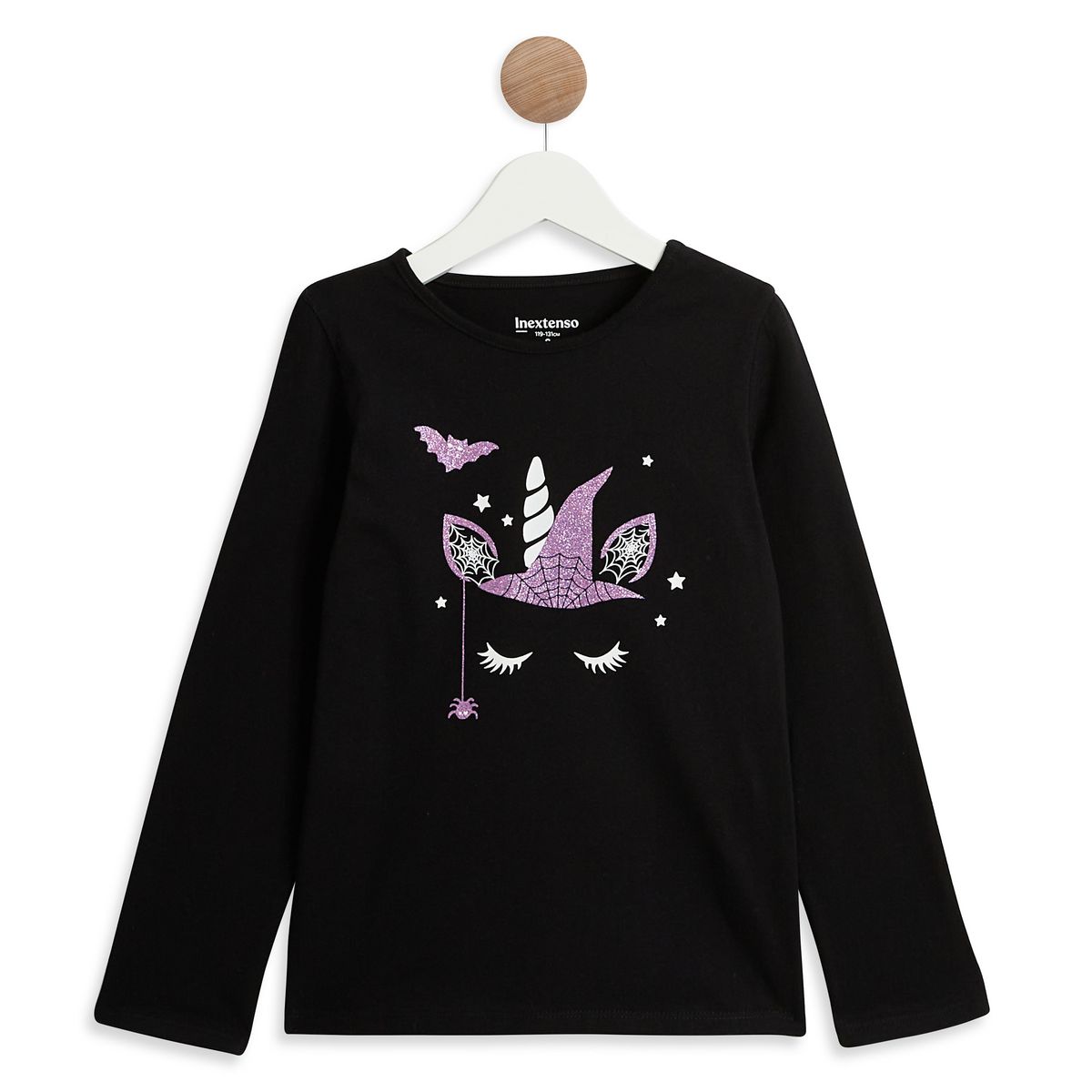 INEXTENSO T-shirt manches longues noir Halloween 