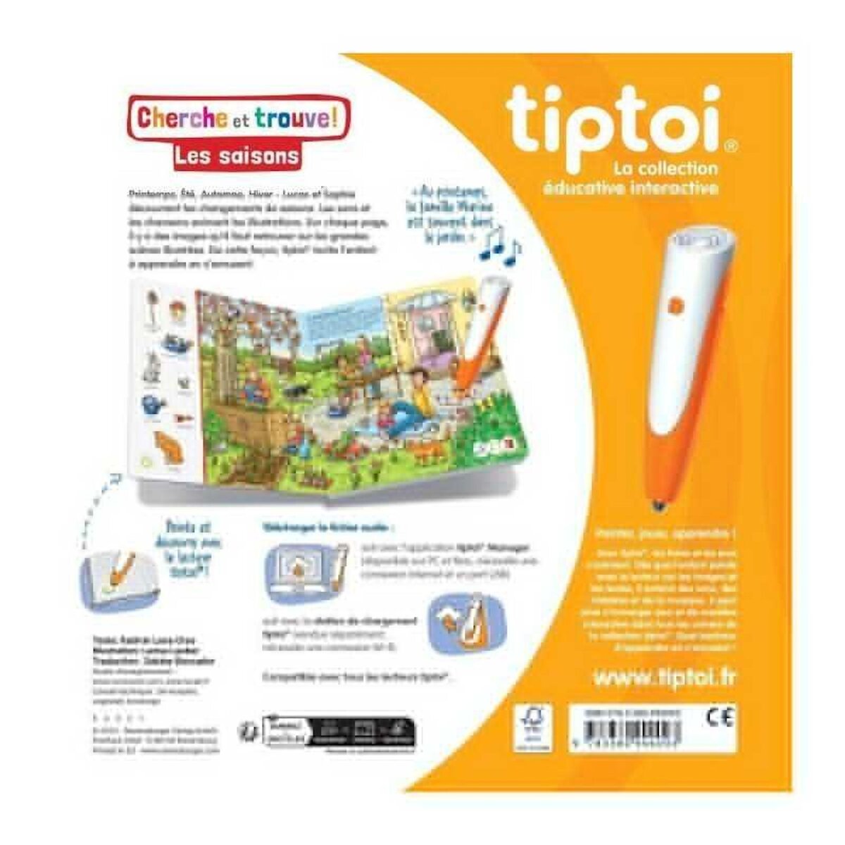 RAVENSBURGER Ravensburger-tiptoi-Livre interactif-Cherche et trouve Les saisons-Jeu éducatif électronique,sans écran-A partir de 2 ans-130