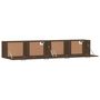 Voir la diapositive 5 : VIDAXL Armoires murales 2 pcs Chene marron 100x36,5x35 cm