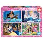 EDUCA Multi 4 Puzzles Disney Princesses 50+80+100+150