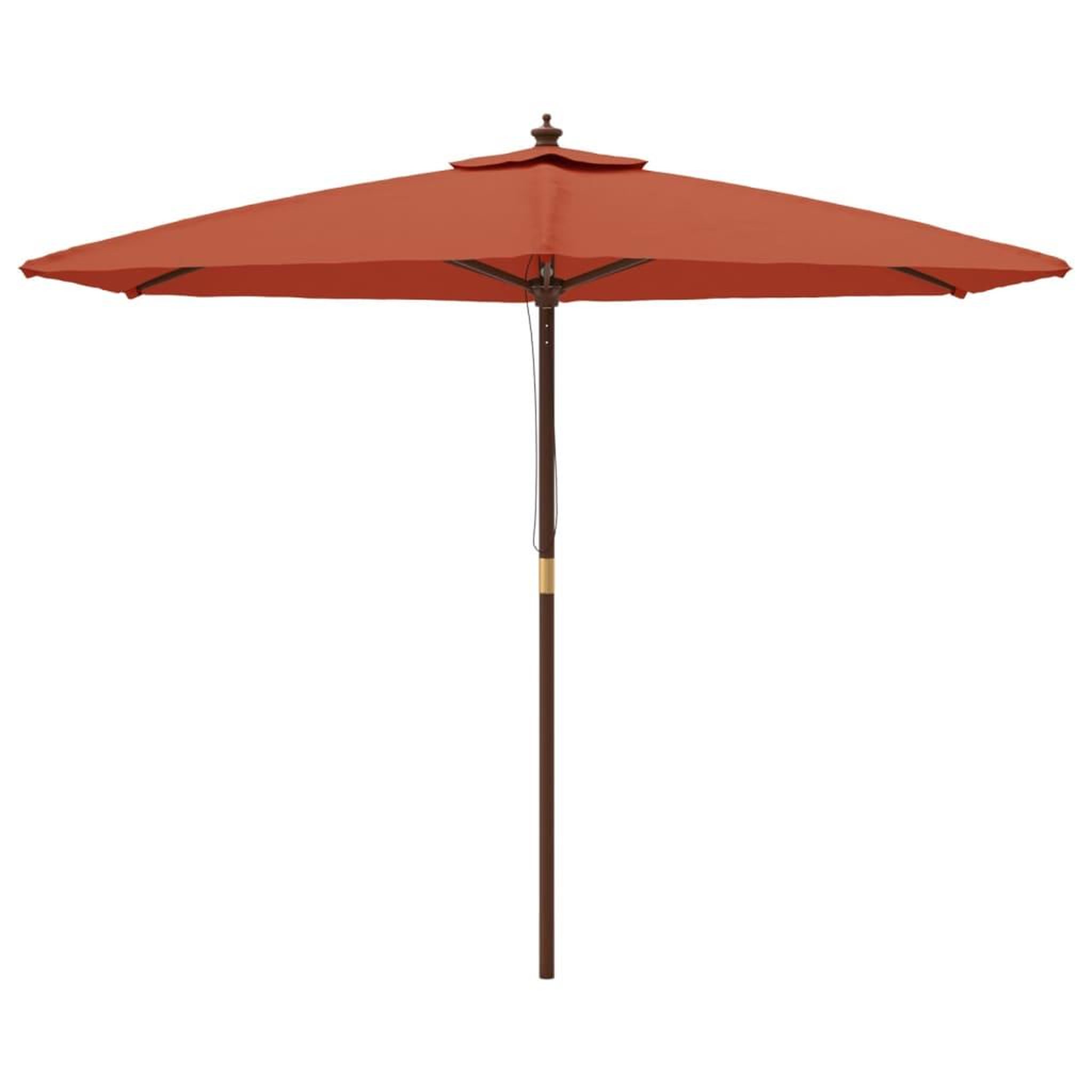 Voir la diapositive 3 : VIDAXL Parasol de jardin avec mat en bois terre cuite 299x240 cm