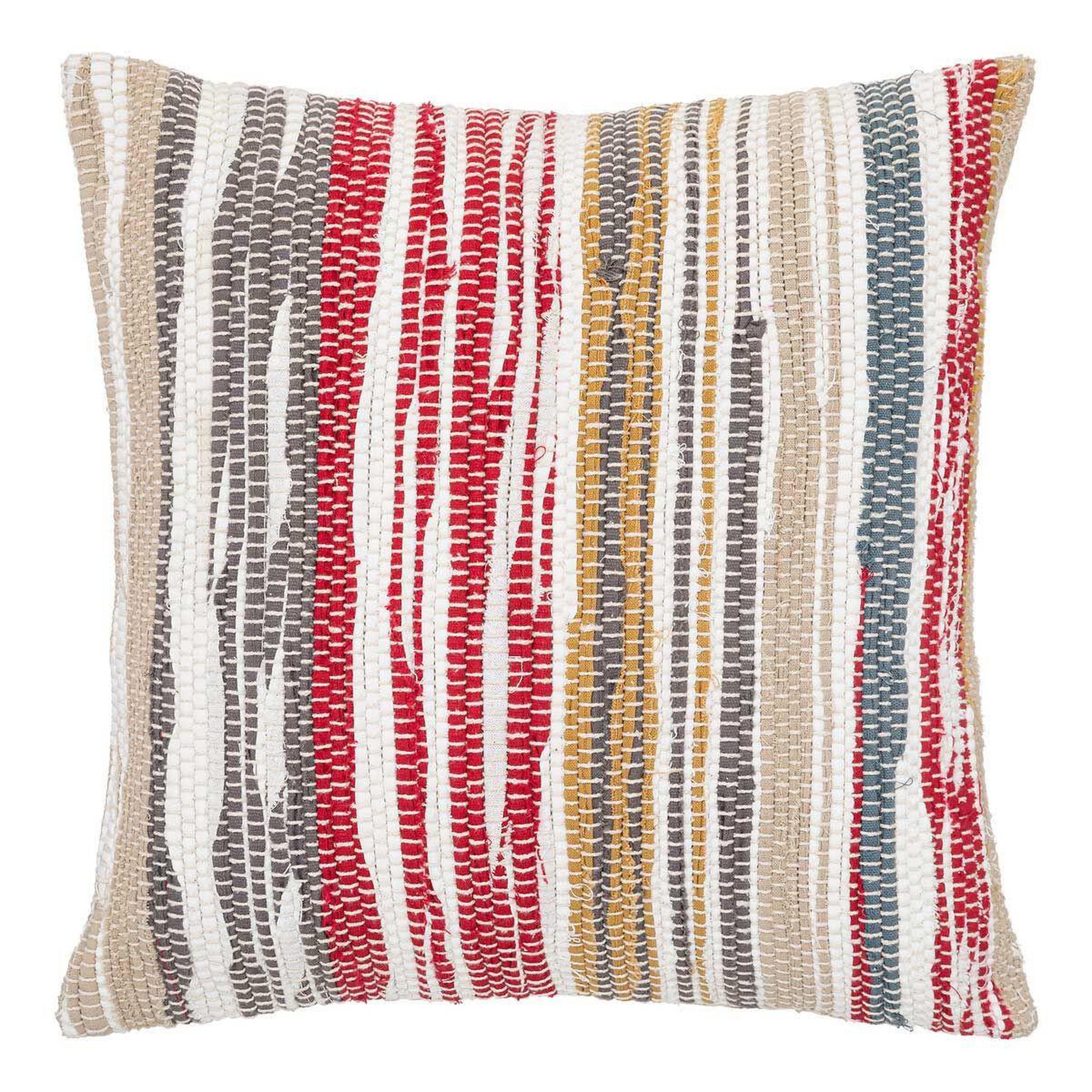 Voir la diapositive 1 : ATMOSPHERA Coussin Déco Imprimé  Chindi  40x40cm Multicolore