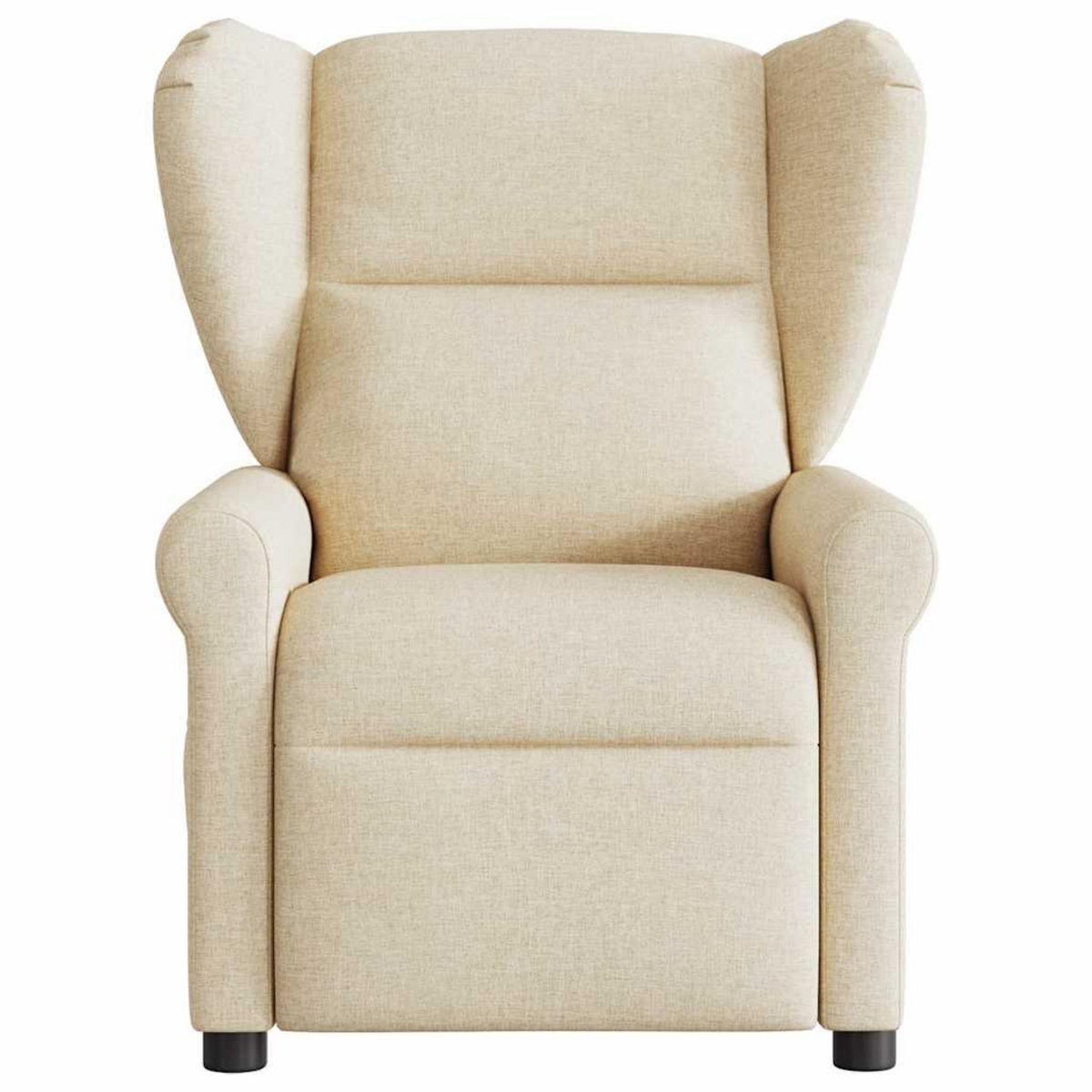 VIDAXL Fauteuil inclinable de massage electrique creme tissu