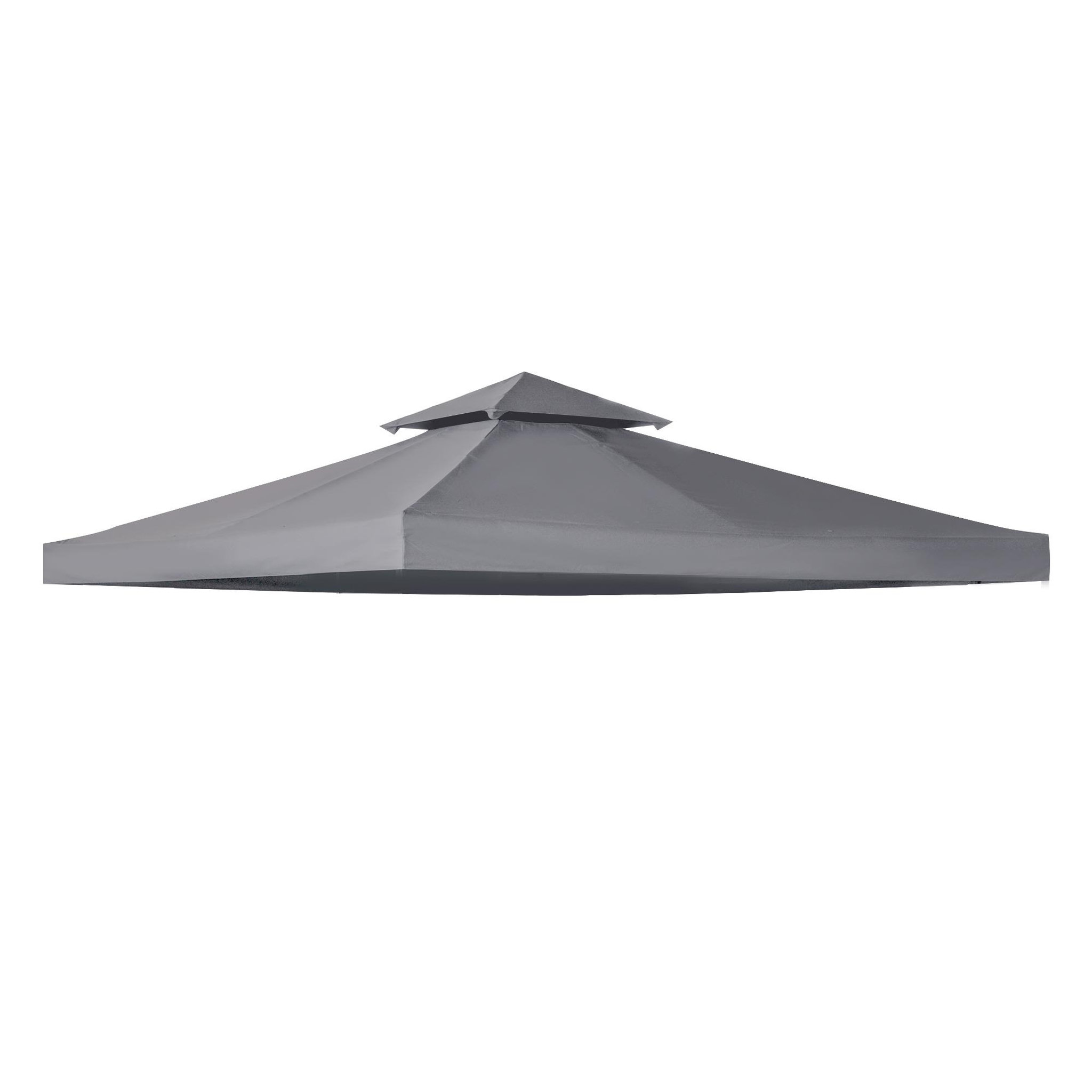Voir la diapositive 1 : OUTSUNNY Toile de rechange pour pavillon tonnelle tente 3 x 3 m polyester haute densité 180 g/m² gris