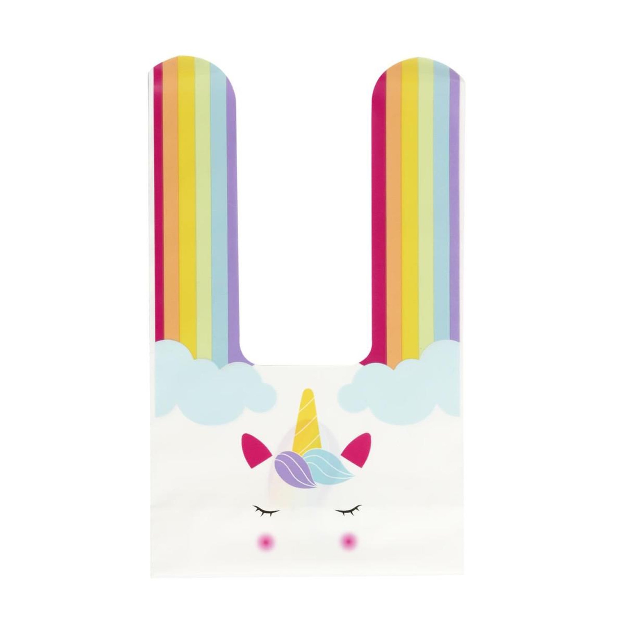 The Home Deco Factory Lot de 10 Sacs à Bonbon  Licorne  22cm Multicolore