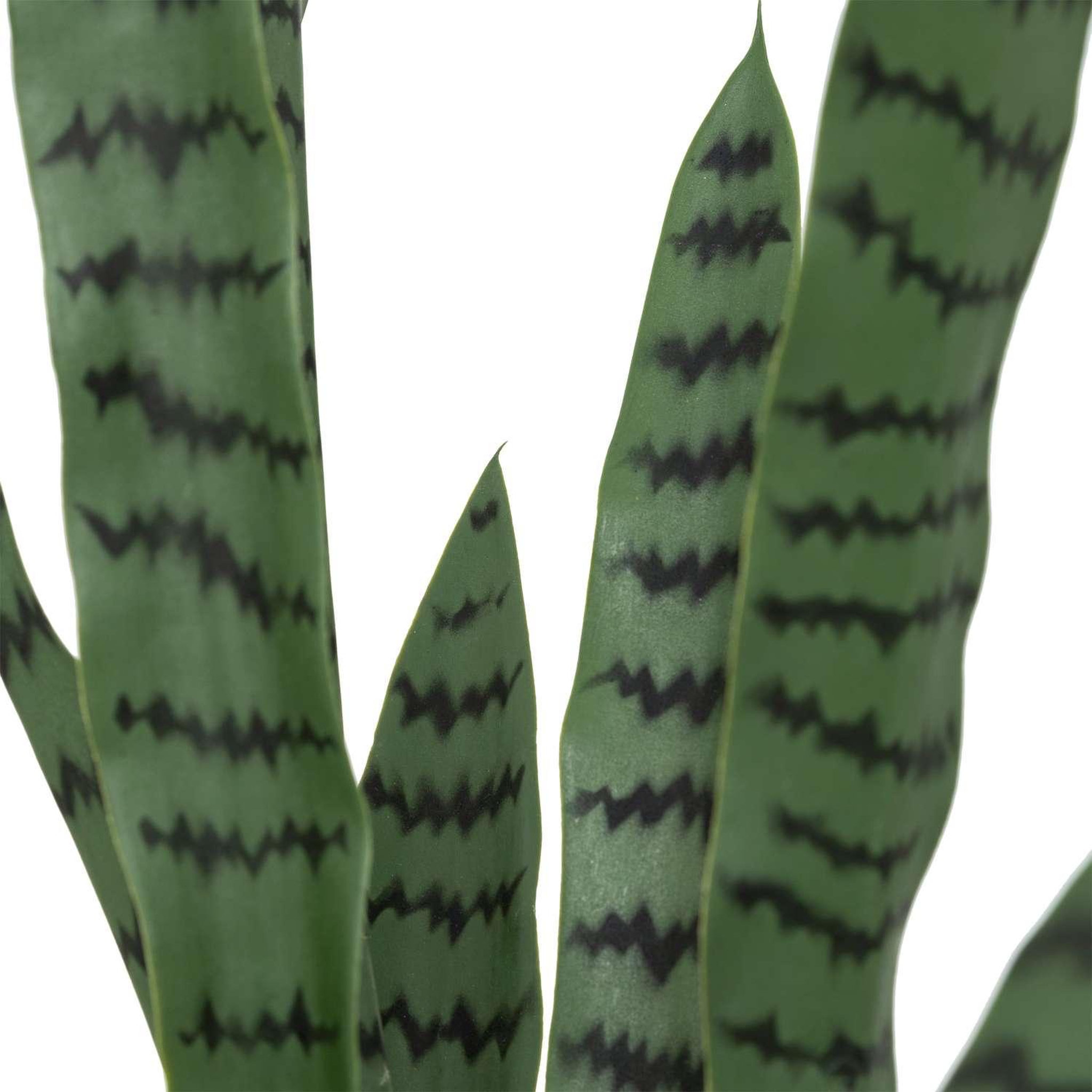 Voir la diapositive 2 : ATMOSPHERA Sansevieria artificielle avec pot plastique - h. 90 cm - vert