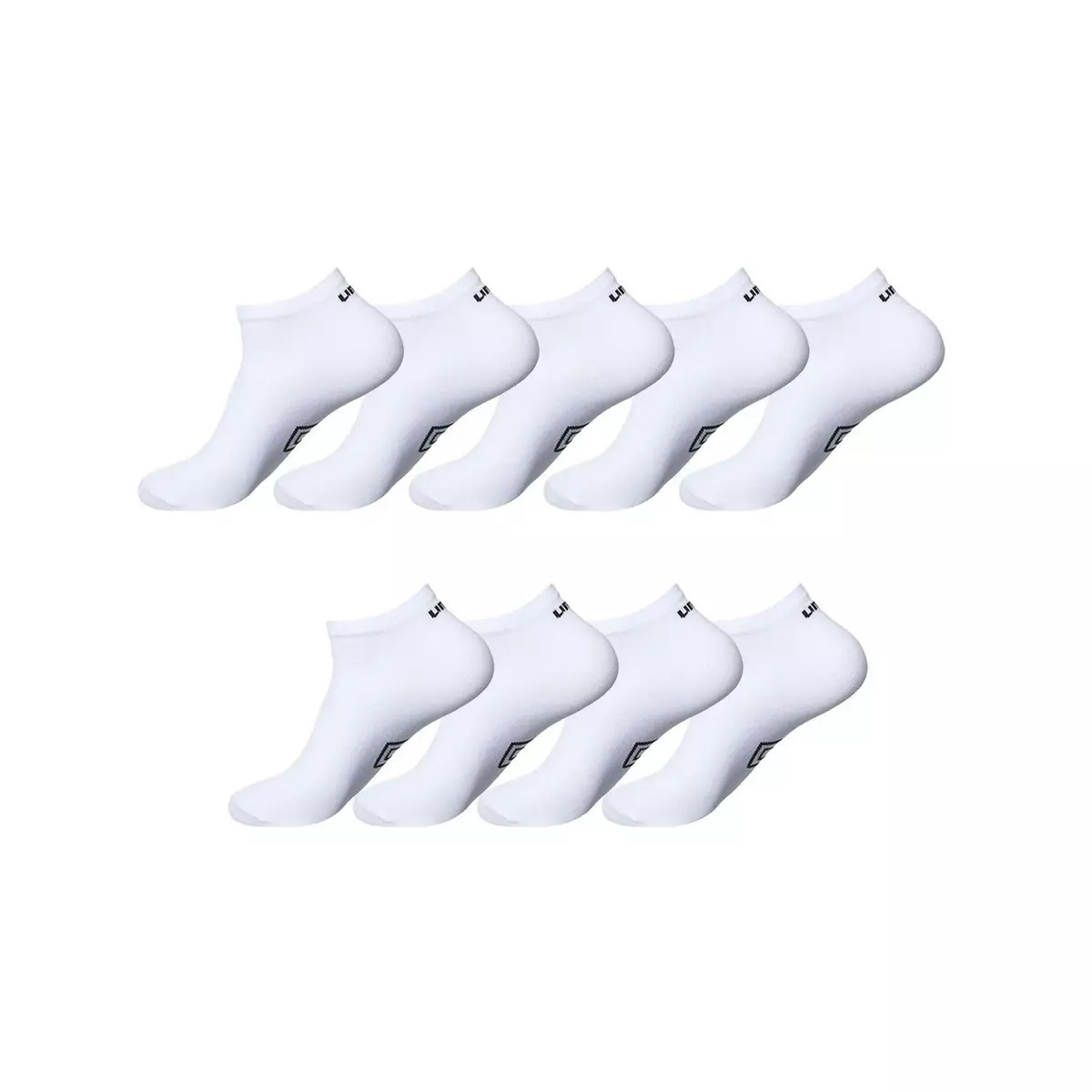 UMBRO Lot de 9 paires de chaussettes socquettes Umbro Blanc