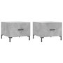 Voir la diapositive 2 : VIDAXL Tables basses 2 pcs gris beton 50x50x40 cm bois d'ingenierie