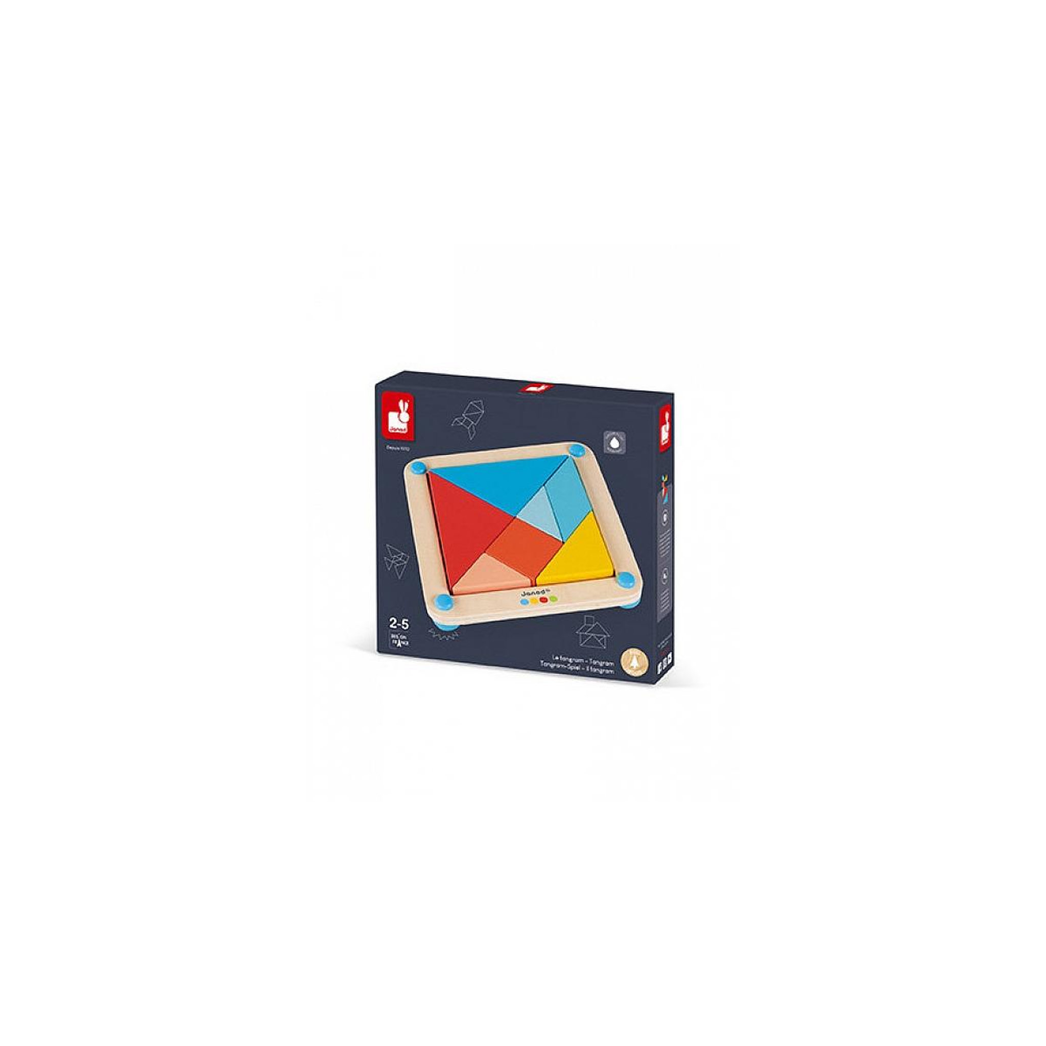 Voir la diapositive 2 : Juratoys-Janod Essentiel le Tangram 7 pieces