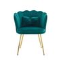 Voir la diapositive 5 : MERAX Fauteuil Fixe Avec Coussin Papillon Et Pieds En Métal Vert