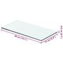 Voir la diapositive 5 : VIDAXL Panneaux d'etagere 2 pcs Verre Transparent 40 x 15 cm