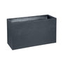 Voir la diapositive 2 : Eda Jardinière rectangulaire Volcania effet pierre 99,5 x 39,5 x 43,5 cm - Gris anthracite - Eda