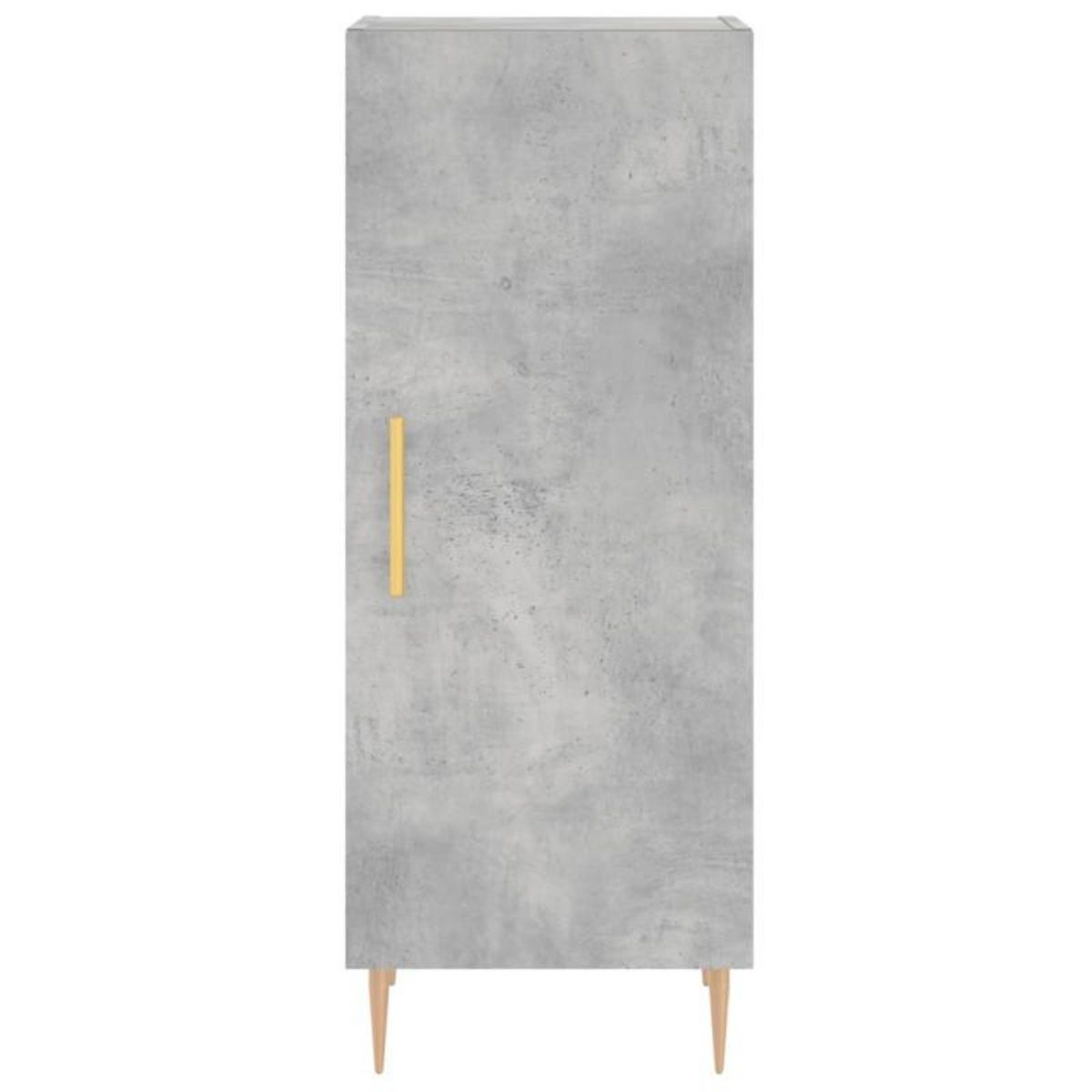 VIDAXL Buffet Gris béton 34,5x34x90 cm Bois d ingénierie