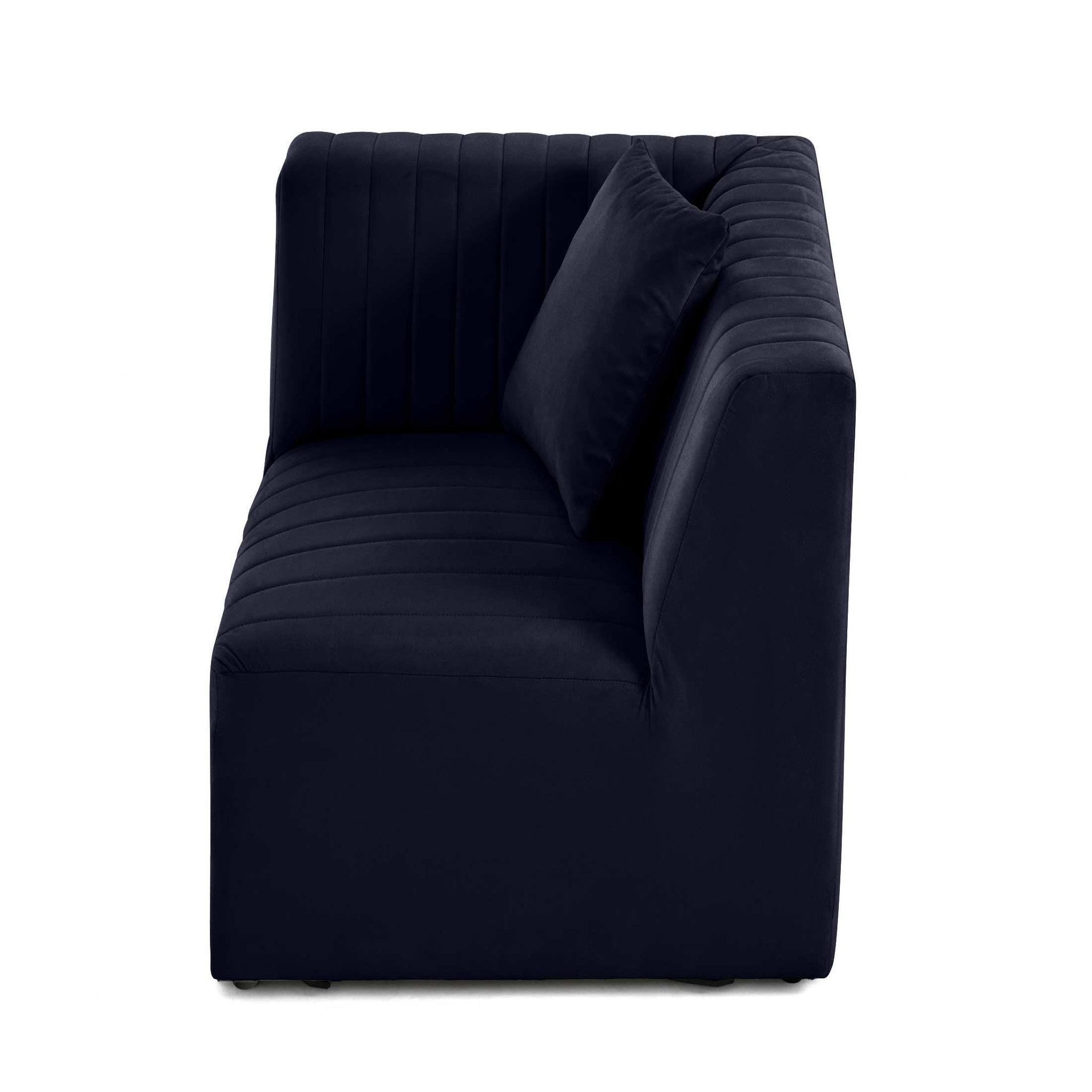 Voir la diapositive 6 : LISA DESIGN Nova - module d'assise d'angle réversible - en velours