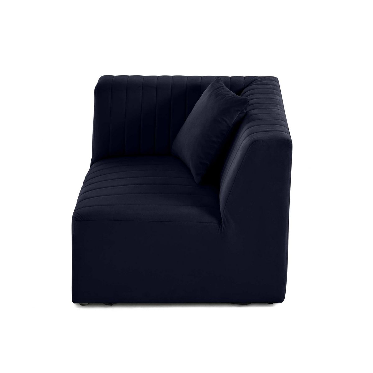 LISA DESIGN Nova - module d'assise d'angle réversible - en velours