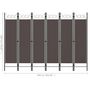 Voir la diapositive 6 : VIDAXL Cloison de separation 6 panneaux Anthracite 240x180 cm