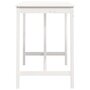 Voir la diapositive 4 : VIDAXL Table de bar Blanc 140x80x110 cm Bois massif de pin
