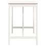 Voir la diapositive 4 : VIDAXL Table de bar Blanc 140x80x110 cm Bois massif de pin