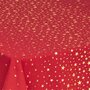 ATMOSPHERA Nappe 140x240 cm rouge étoiles or coton