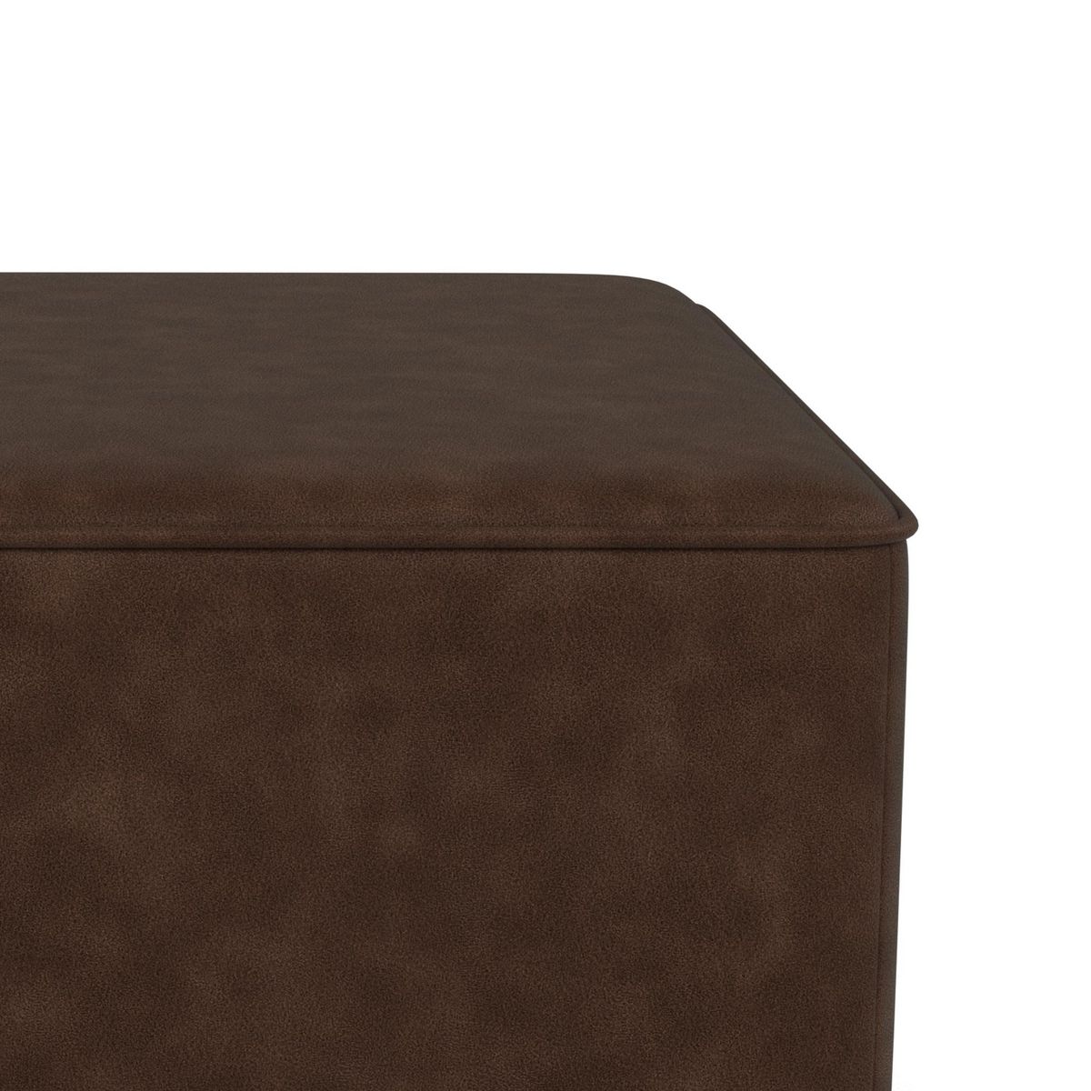BEST MOBILIER Topaze - pouf en simili