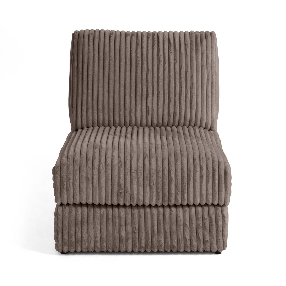 LISA DESIGN Jasper - module d'assise - en fausse fourrure côtelée