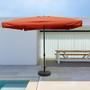 Voir la diapositive 3 : CONCEPT USINE Parasol droit carré 3 x 3 m terracotta PALERME
