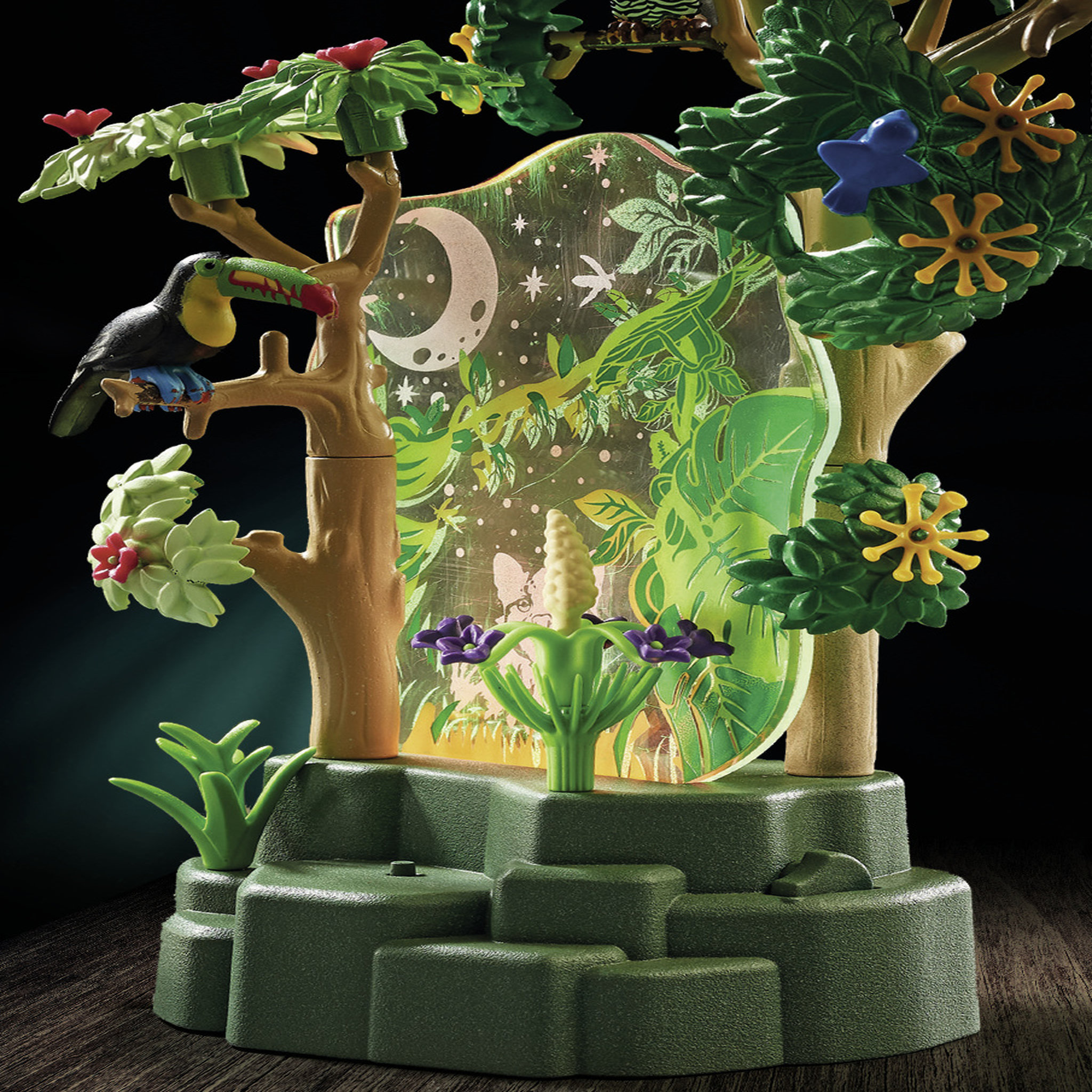 Voir la diapositive 2 : PLAYMOBIL 71009 - Wiltopia - Forêt tropicale avec veilleuse