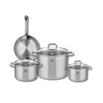 ELO Ensemble de 1 Poêle de cuisson 24 cm et 3 faitouts 16, 20 et 26 cm Elo Profi Citrin