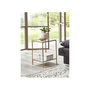 Voir la diapositive 5 : Paris Prix Table d'Appoint Carrée Design  Timana  55cm Or