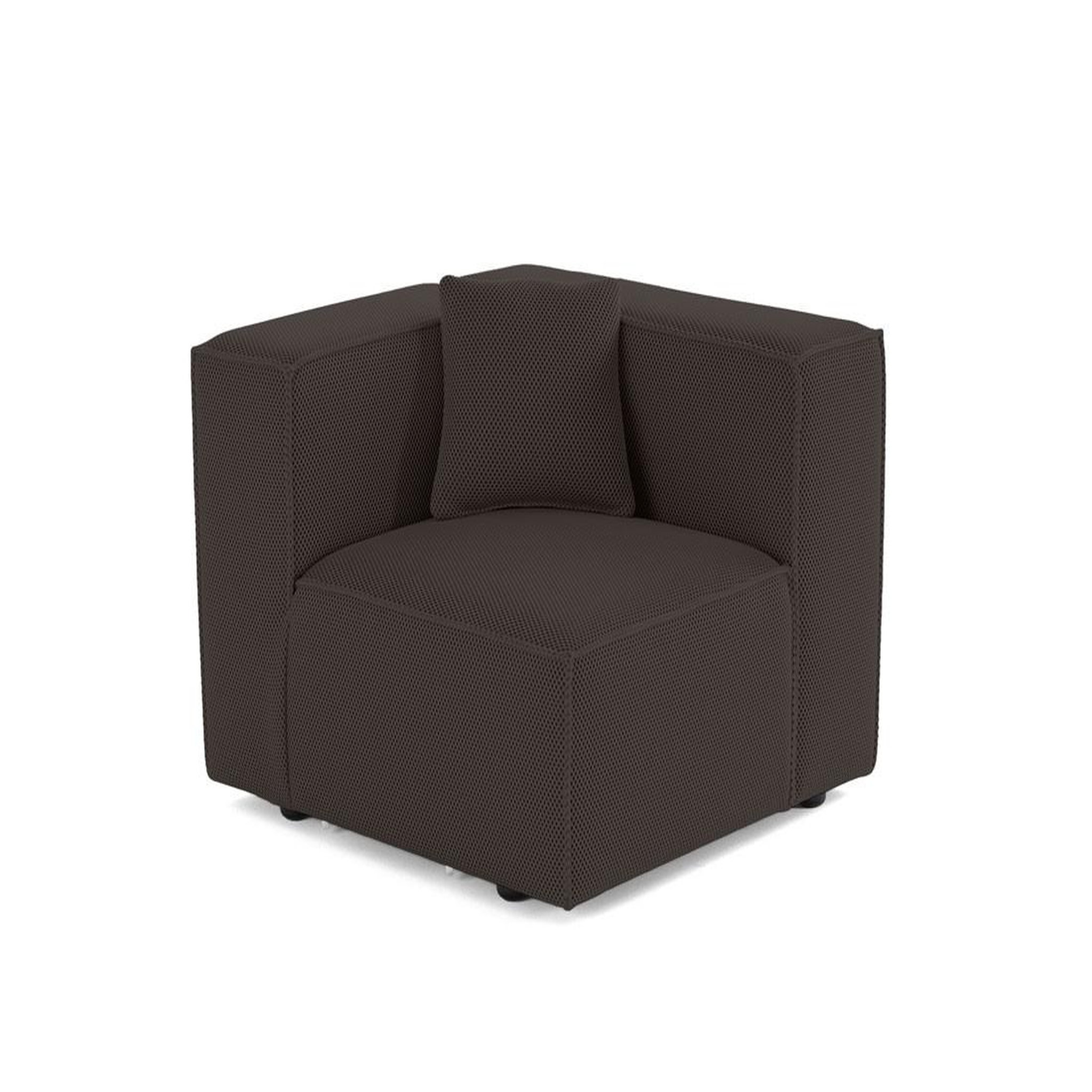 Voir la diapositive 1 : LISA DESIGN Arty - module d'assise droit - en tissu mailles 3d