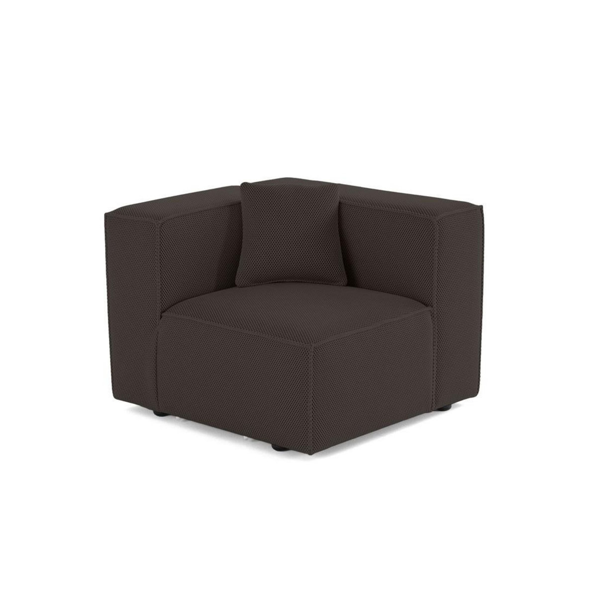 LISA DESIGN Arty - module d'assise droit - en tissu mailles 3d