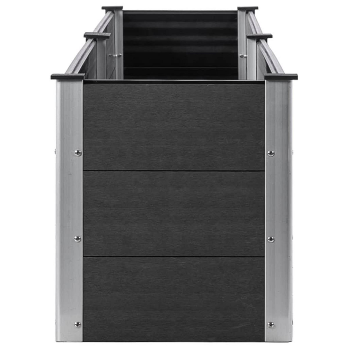 VIDAXL Lit sureleve de jardin 200x50x54 cm WPC Gris