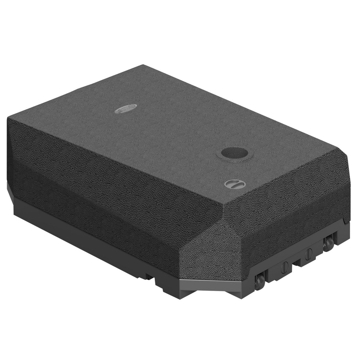 OUTSUNNY Pied de parasol déporté 90L avec pied en croix plastique noir