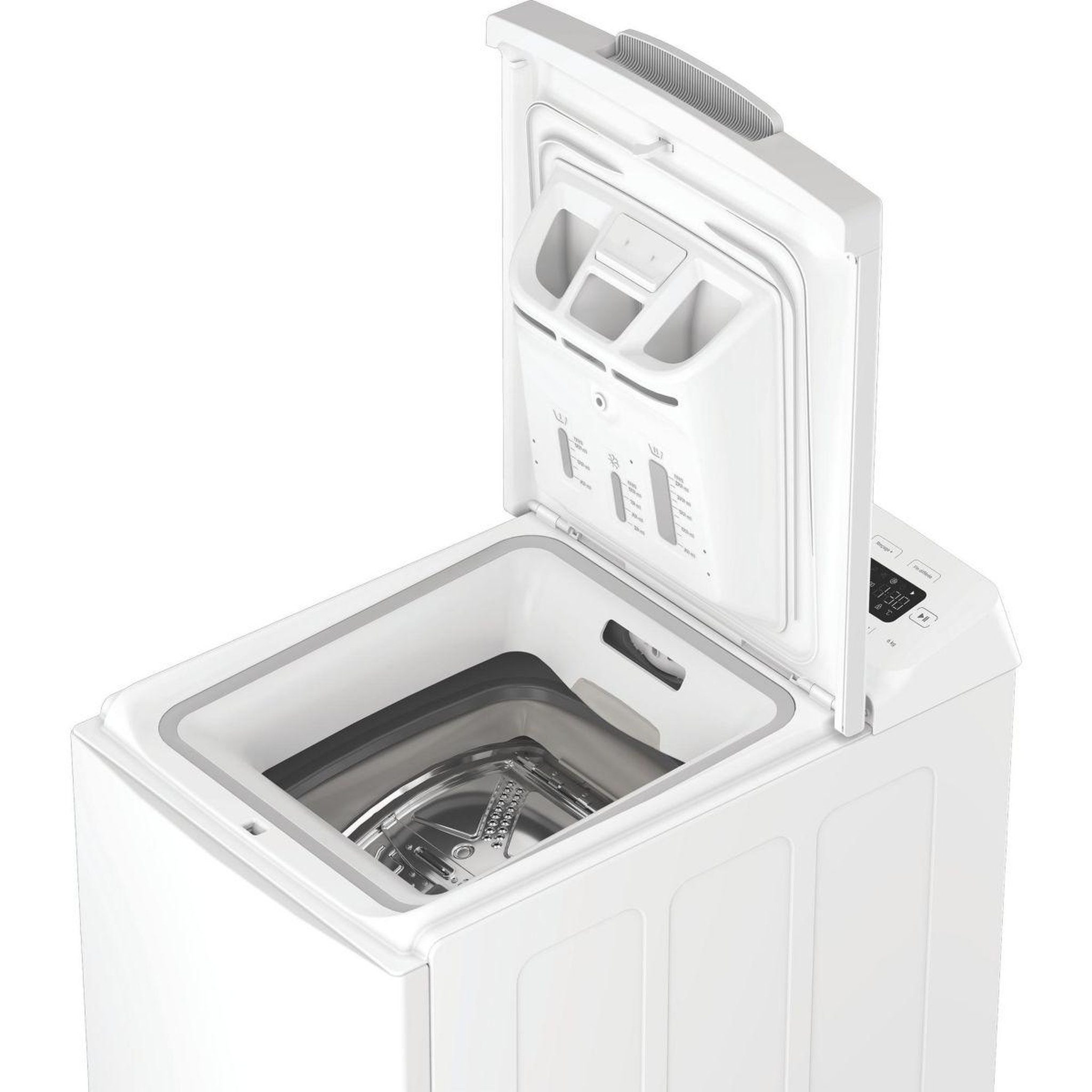 Voir la diapositive 3 : Indesit Lave linge top tip621push&gofr - 6 kg - 1200 tr/min - classe a - moteur induction