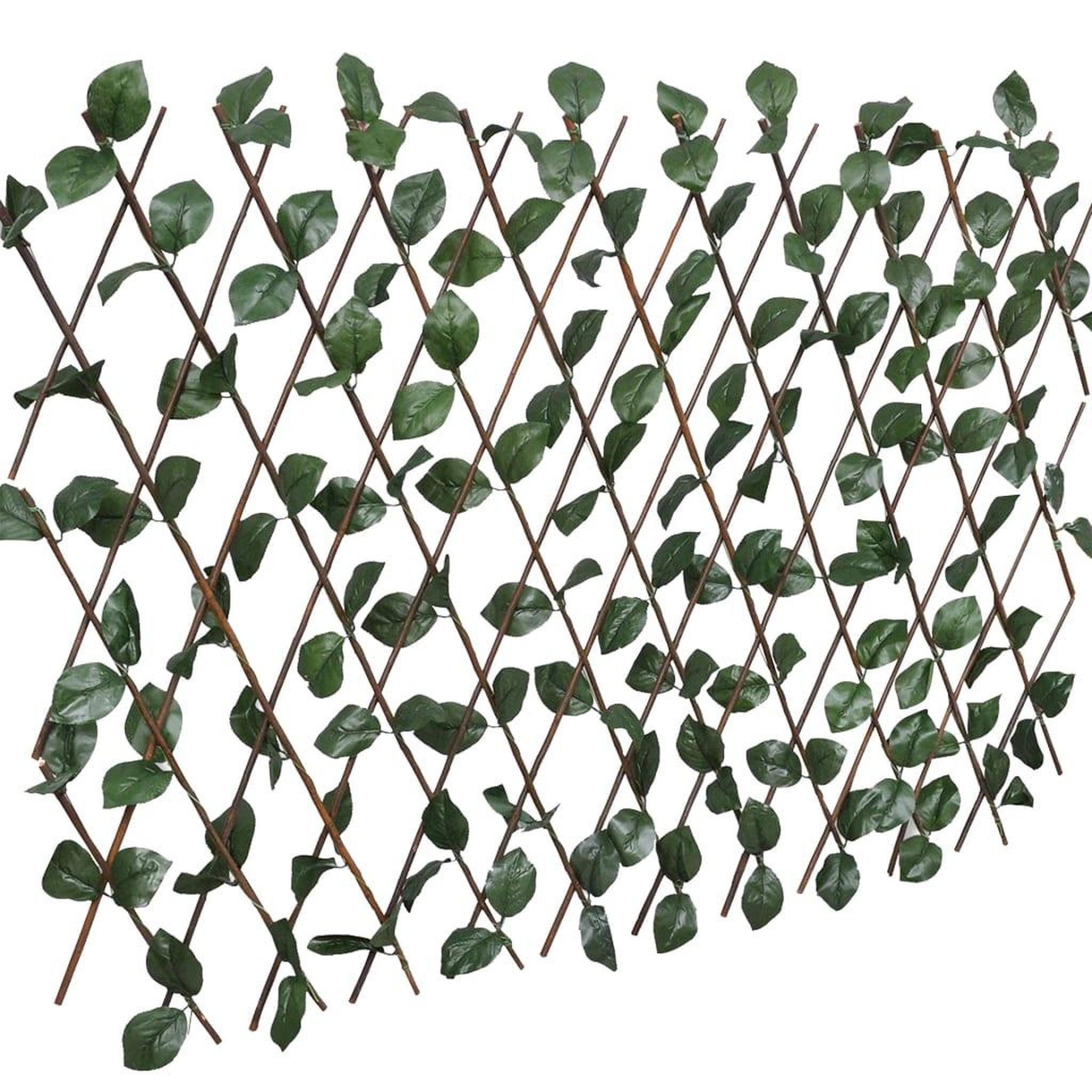 Voir la diapositive 2 : VIDAXL Clotures a treillis de saule 5pcs feuille artificielle 180x60cm