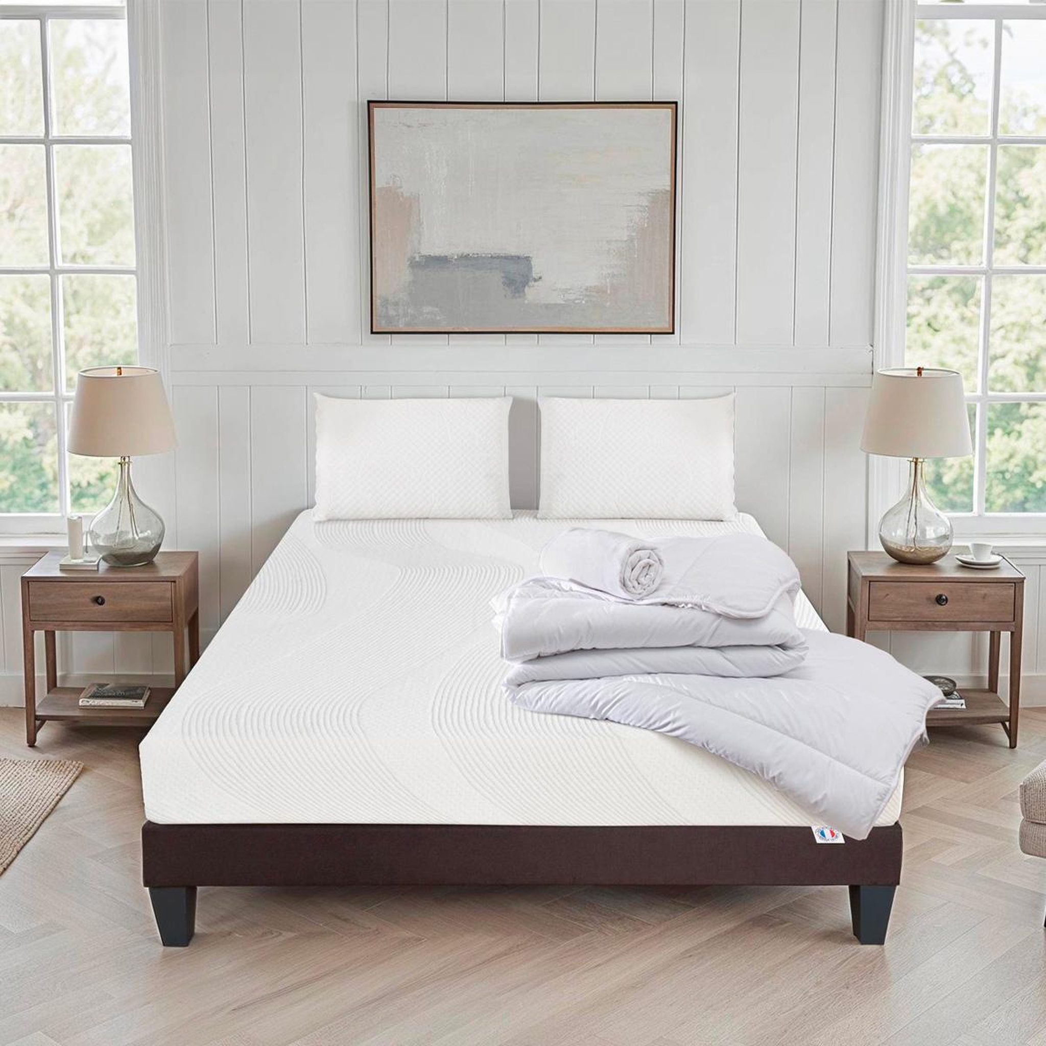 Voir la diapositive 3 : BELLECOUR Bellecour literie | pack prêt à dormir paris | matelas mémoire de forme + sommier + accessoires