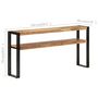 Voir la diapositive 5 : VIDAXL Table console 150x30x75 cm Bois d acacia solide